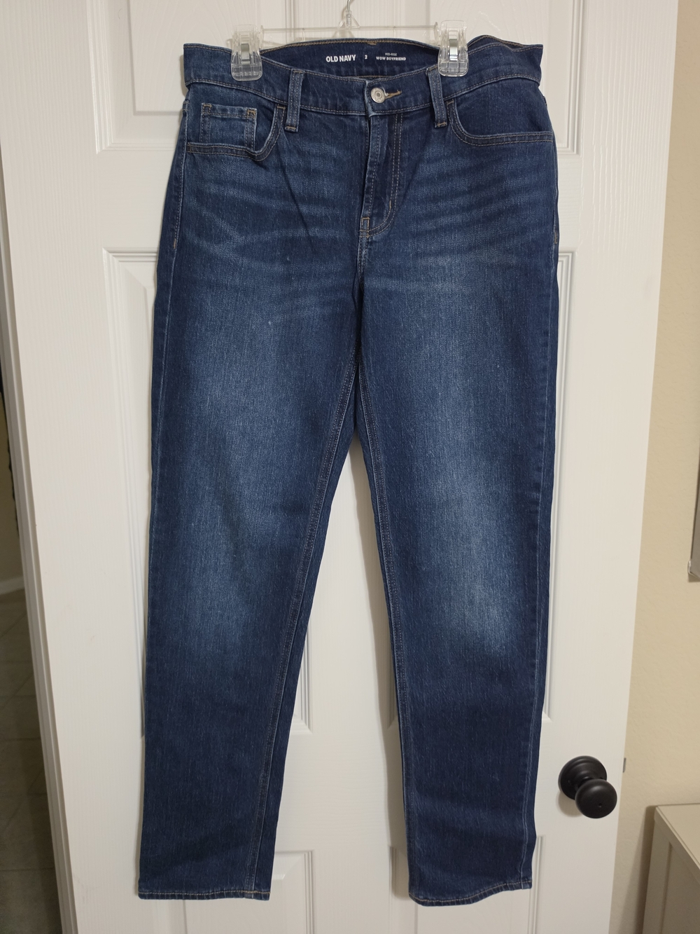 Old Navy Dark Blue WOW Boyfriend Straight Jeans